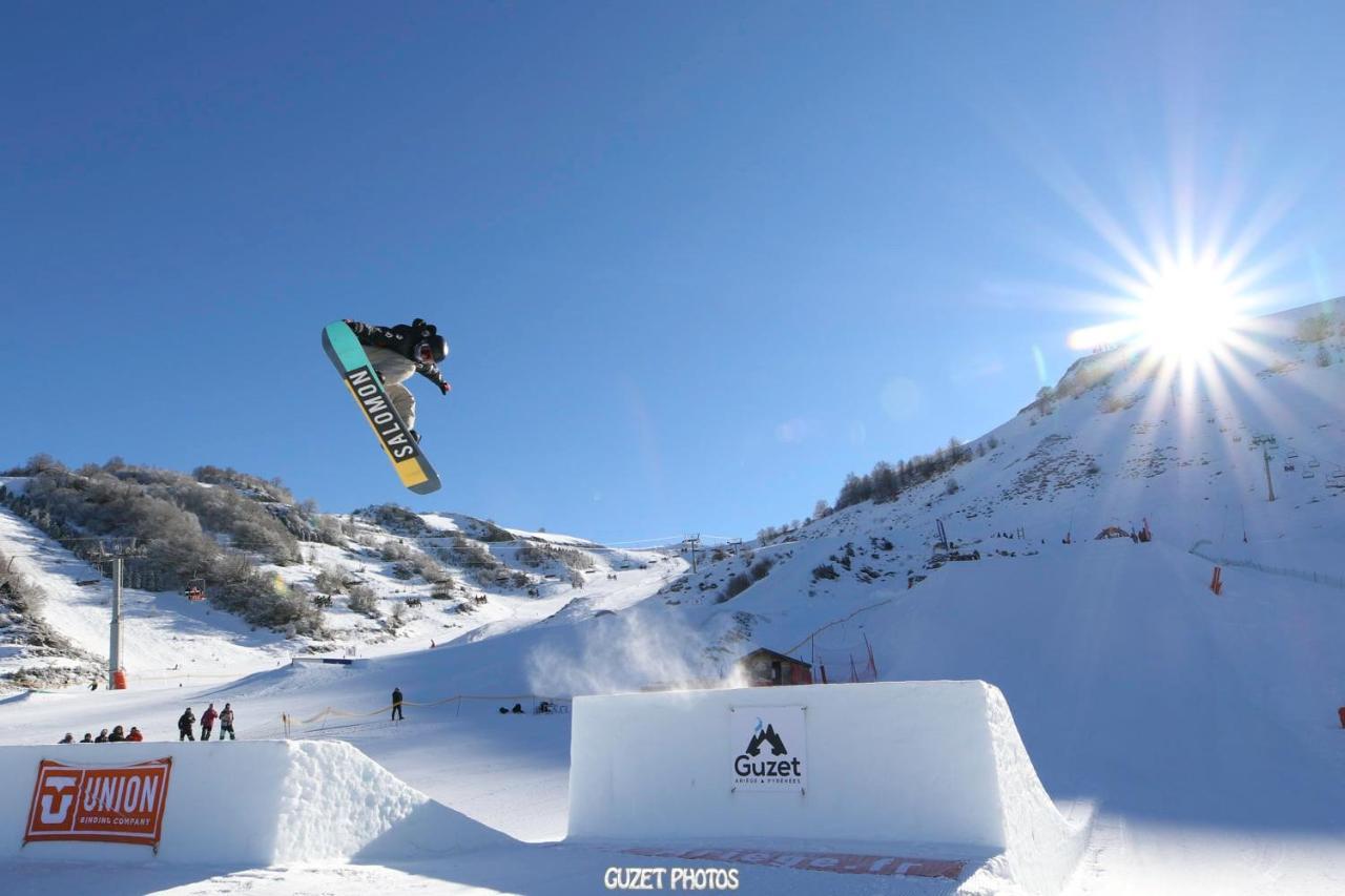 Pleine Nature Pied Pistes Piscine Chauffee Ustou Exterior foto